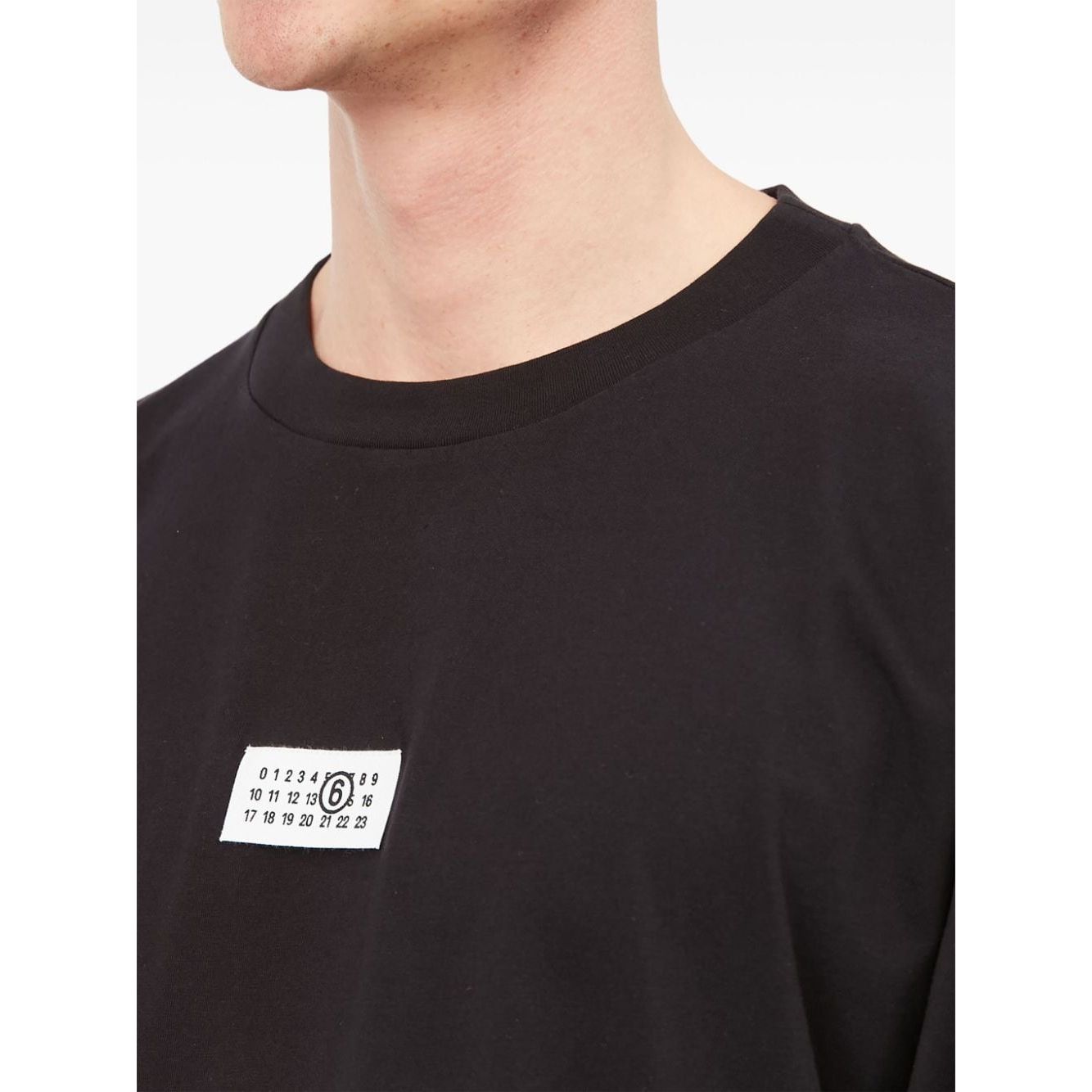 MM6 Maison Margiela T-shirts and Polos Black Topwear MM6 Maison Margiela