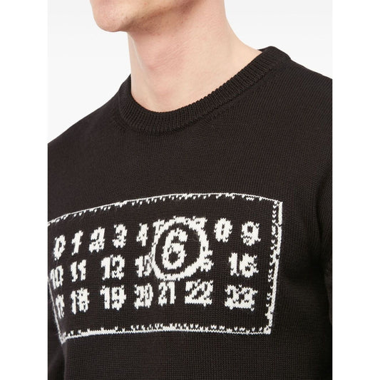 MM6 Maison Margiela Sweaters Black Topwear MM6 Maison Margiela