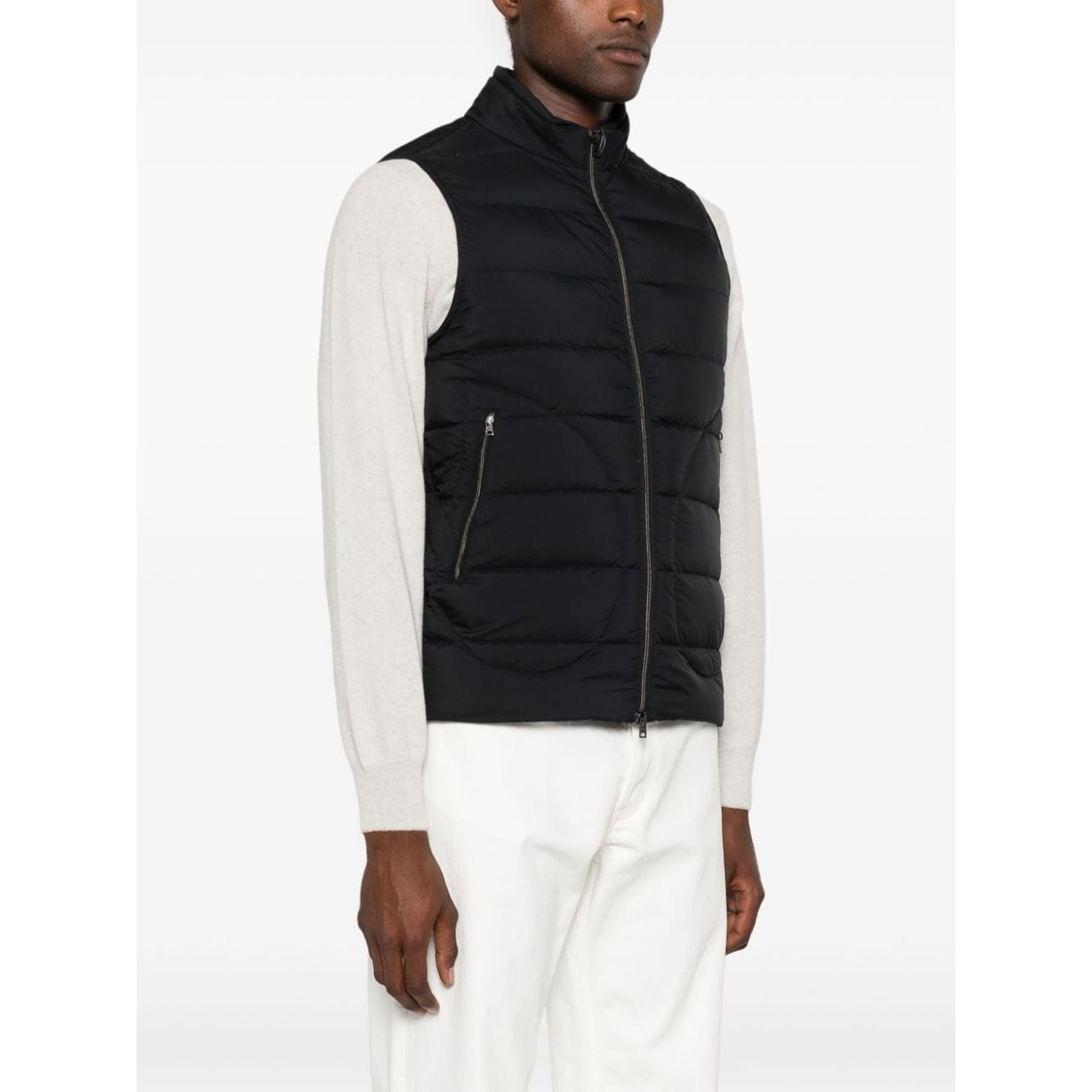 Herno Jackets Black Vests Herno