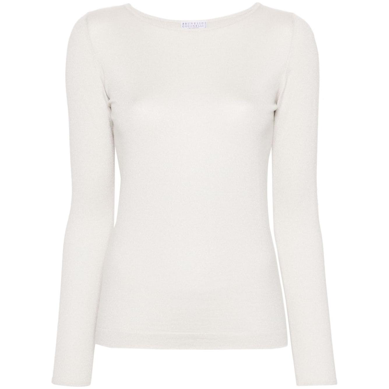 Brunello Cucinelli Sweaters White Topwear Brunello Cucinelli