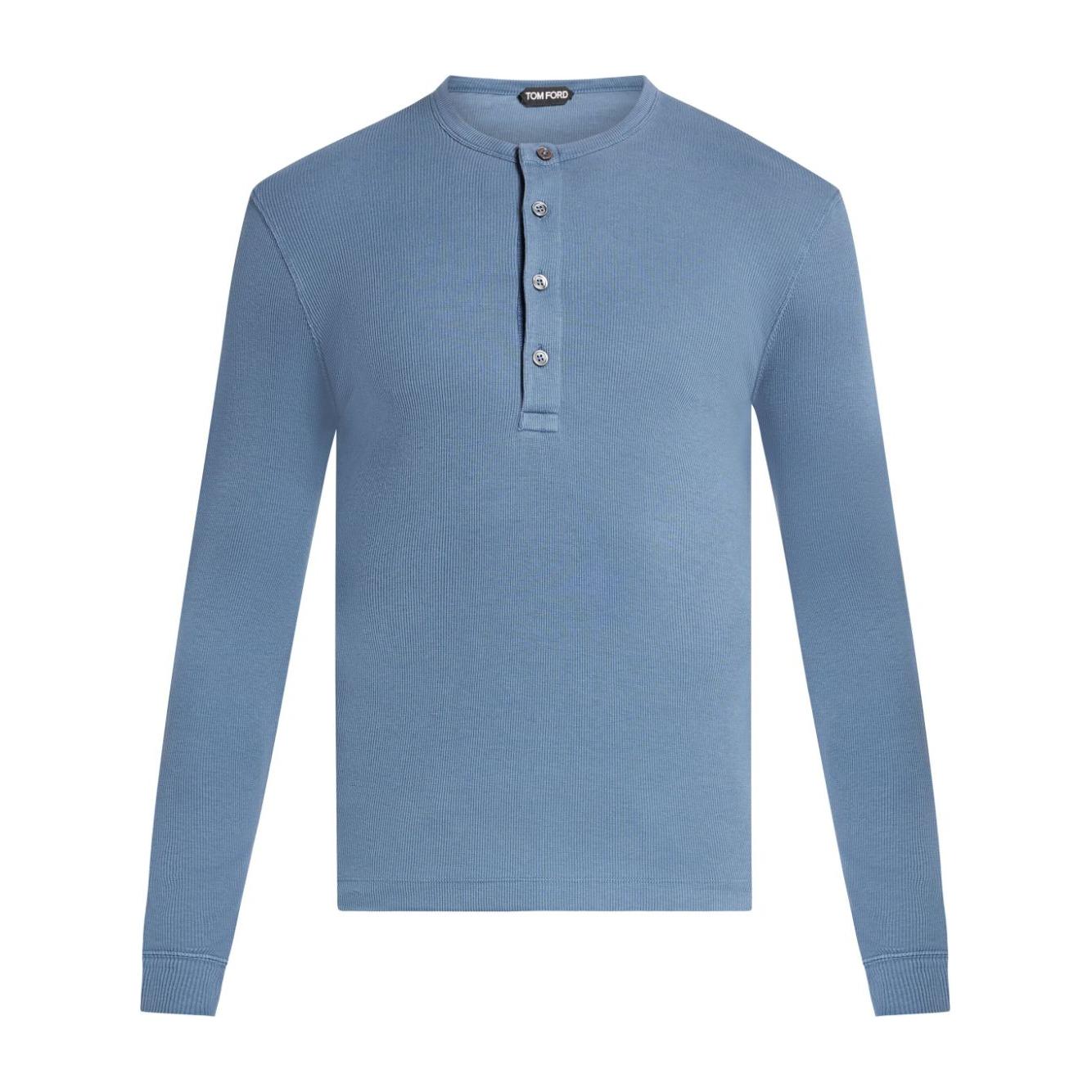 Tom Ford T-shirts and Polos Blue Topwear Tom Ford