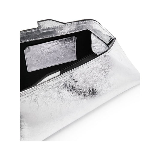 The Attico Bags.. Silver Clutches The Attico