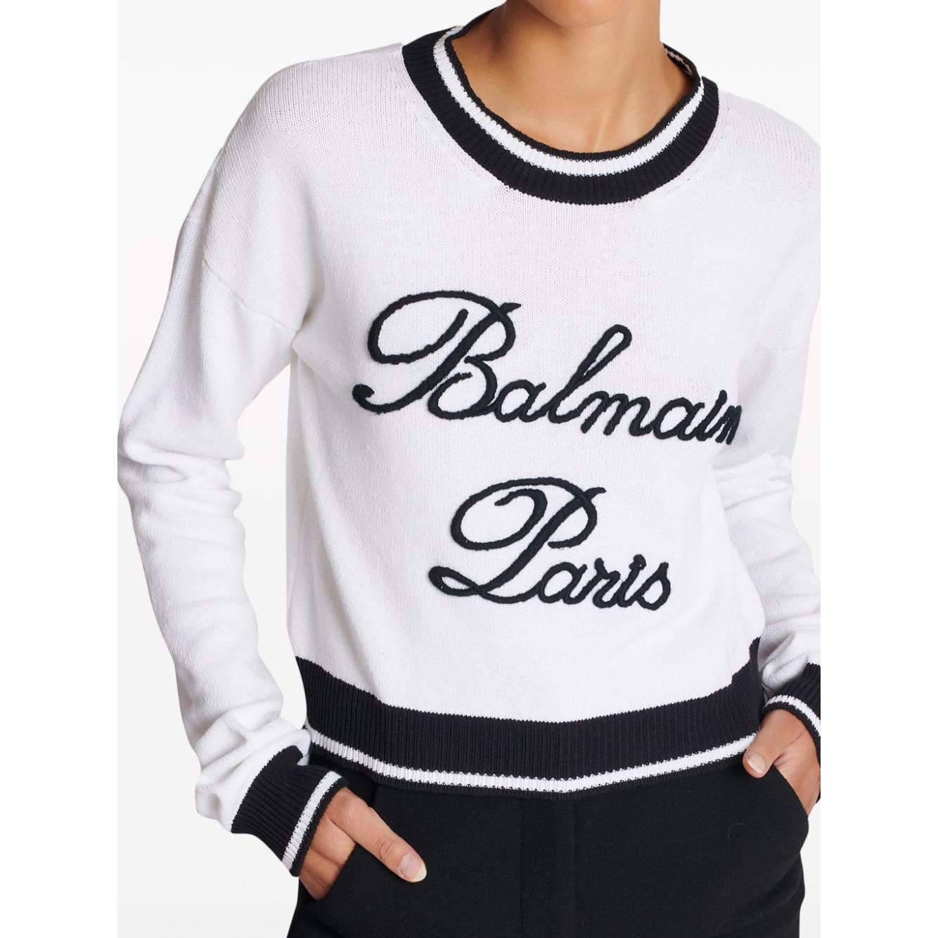 Balmain Sweaters White Topwear Balmain