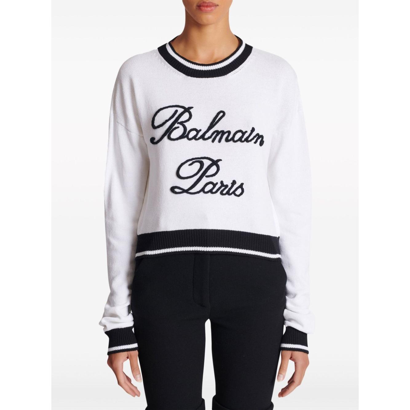 Balmain Sweaters White Topwear Balmain