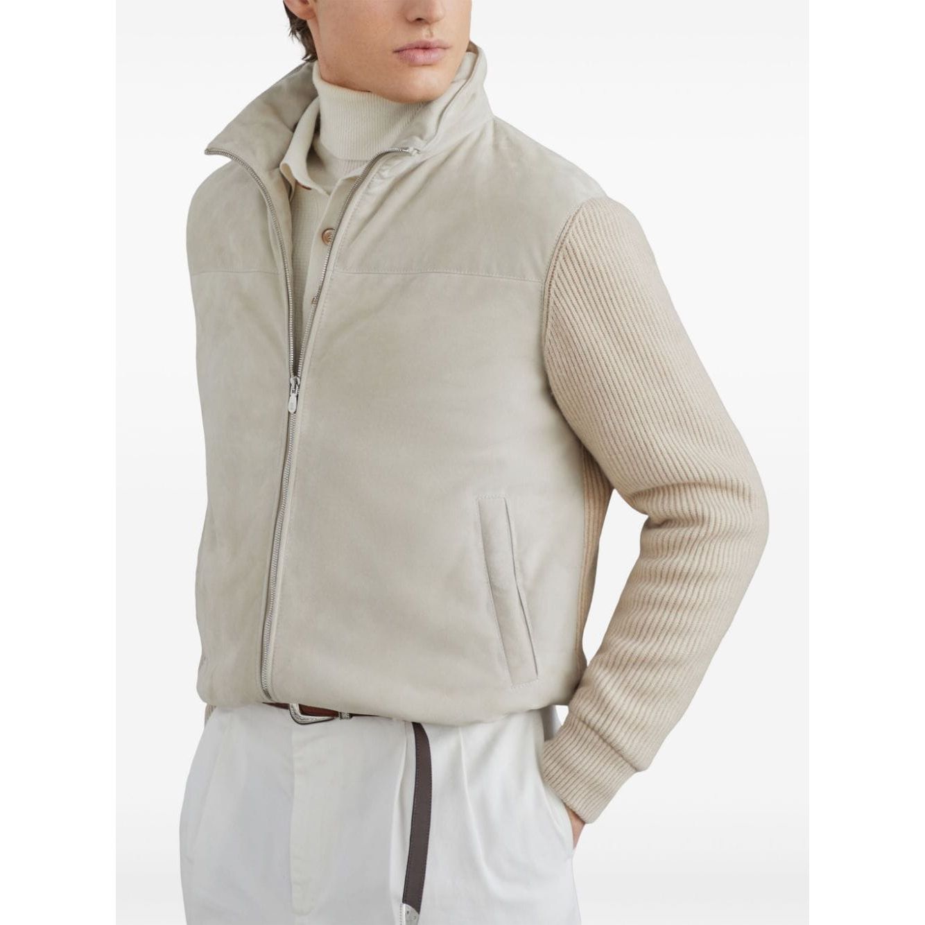 Brunello Cucinelli Coats White Jackets Brunello Cucinelli