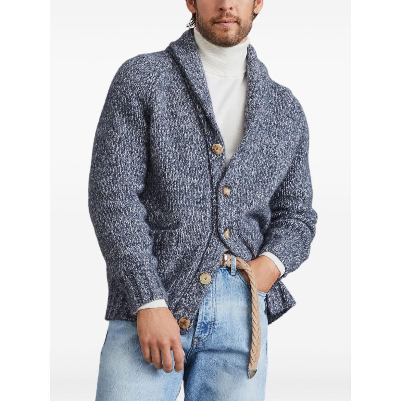 Brunello Cucinelli Sweaters Blue Topwear Brunello Cucinelli