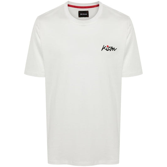 Kiton T-shirts and Polos White Topwear Kiton