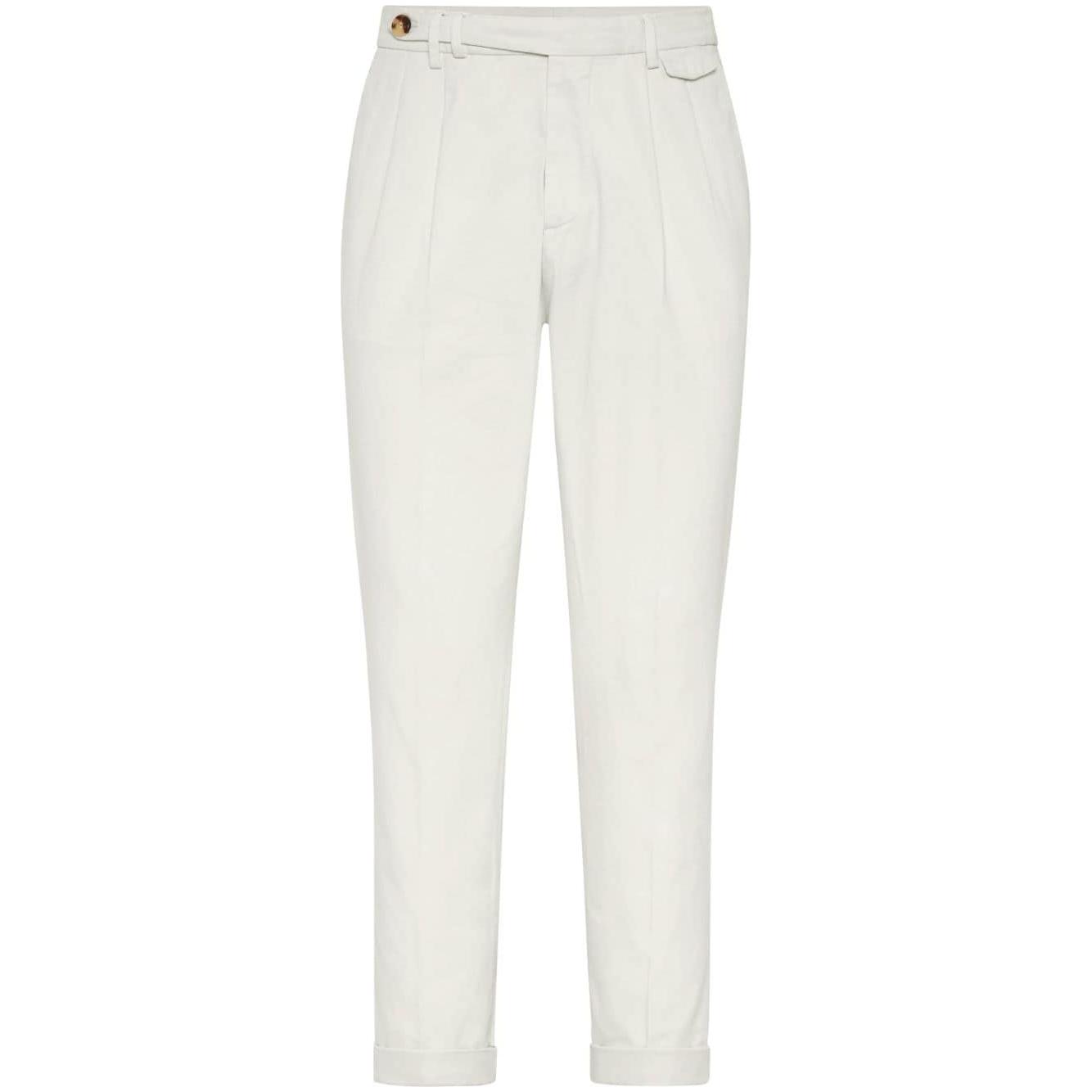 Brunello Cucinelli Trousers Cream Trousers Brunello Cucinelli