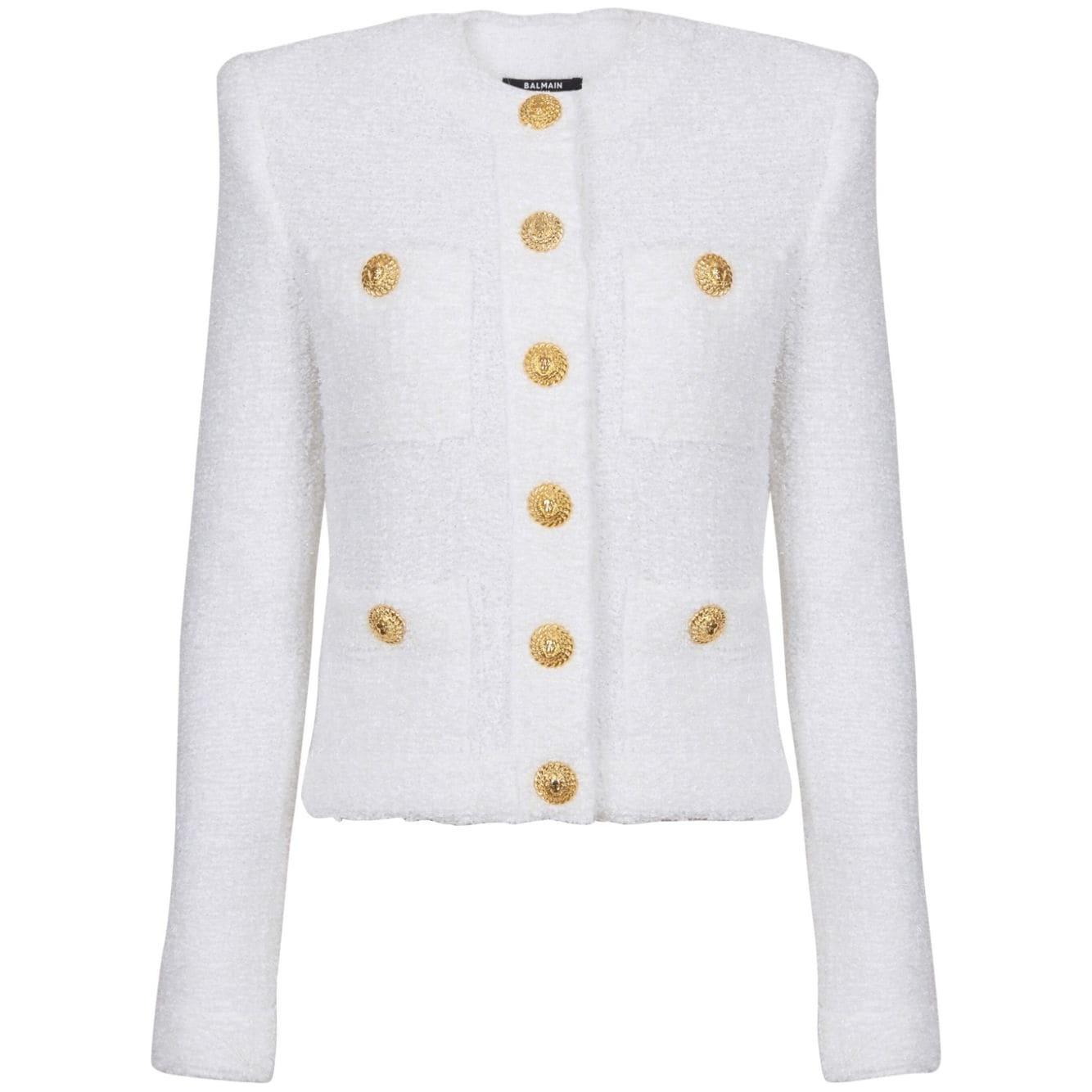 Balmain Jackets White Jackets Balmain