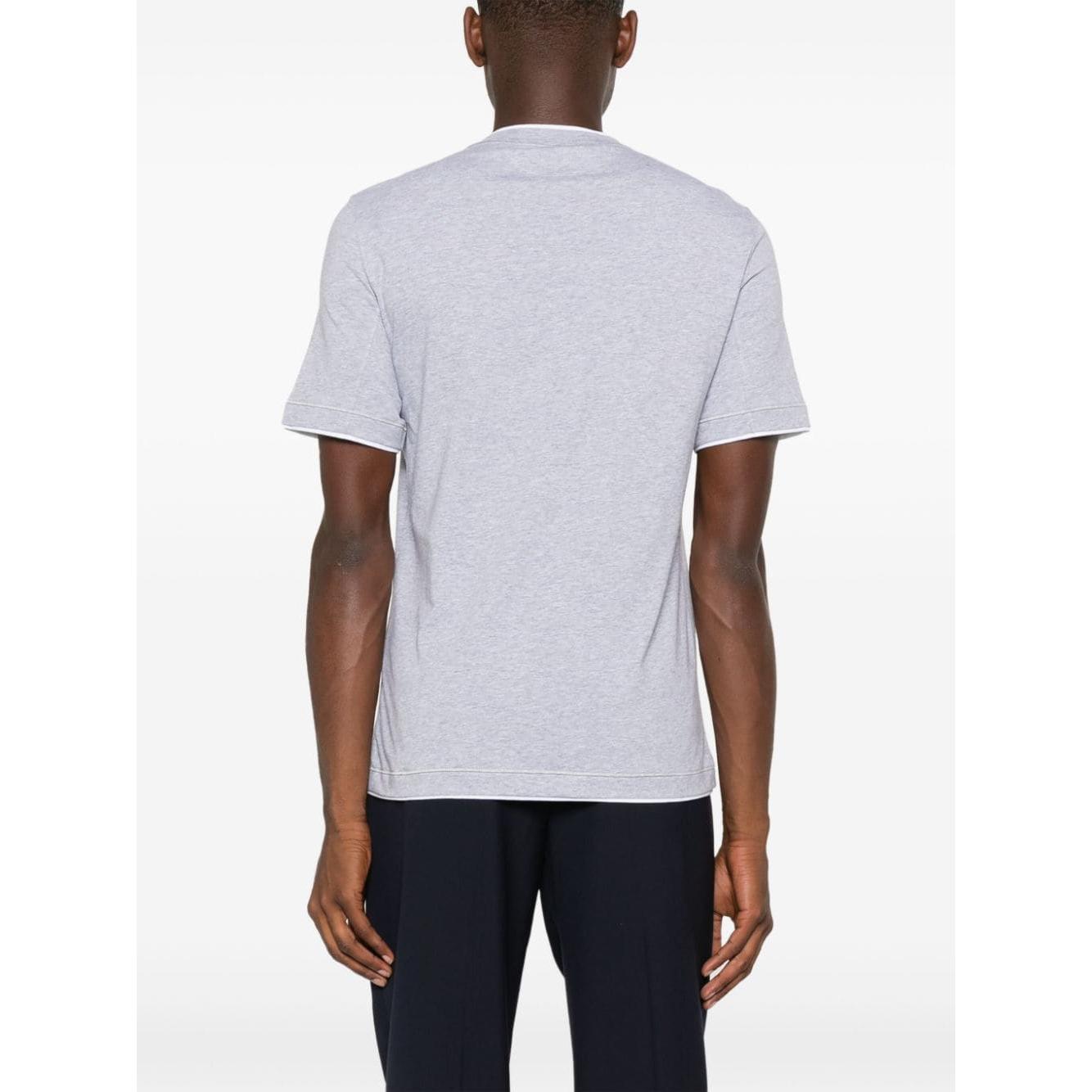 Brunello Cucinelli T-shirts and Polos Grey Topwear Brunello Cucinelli