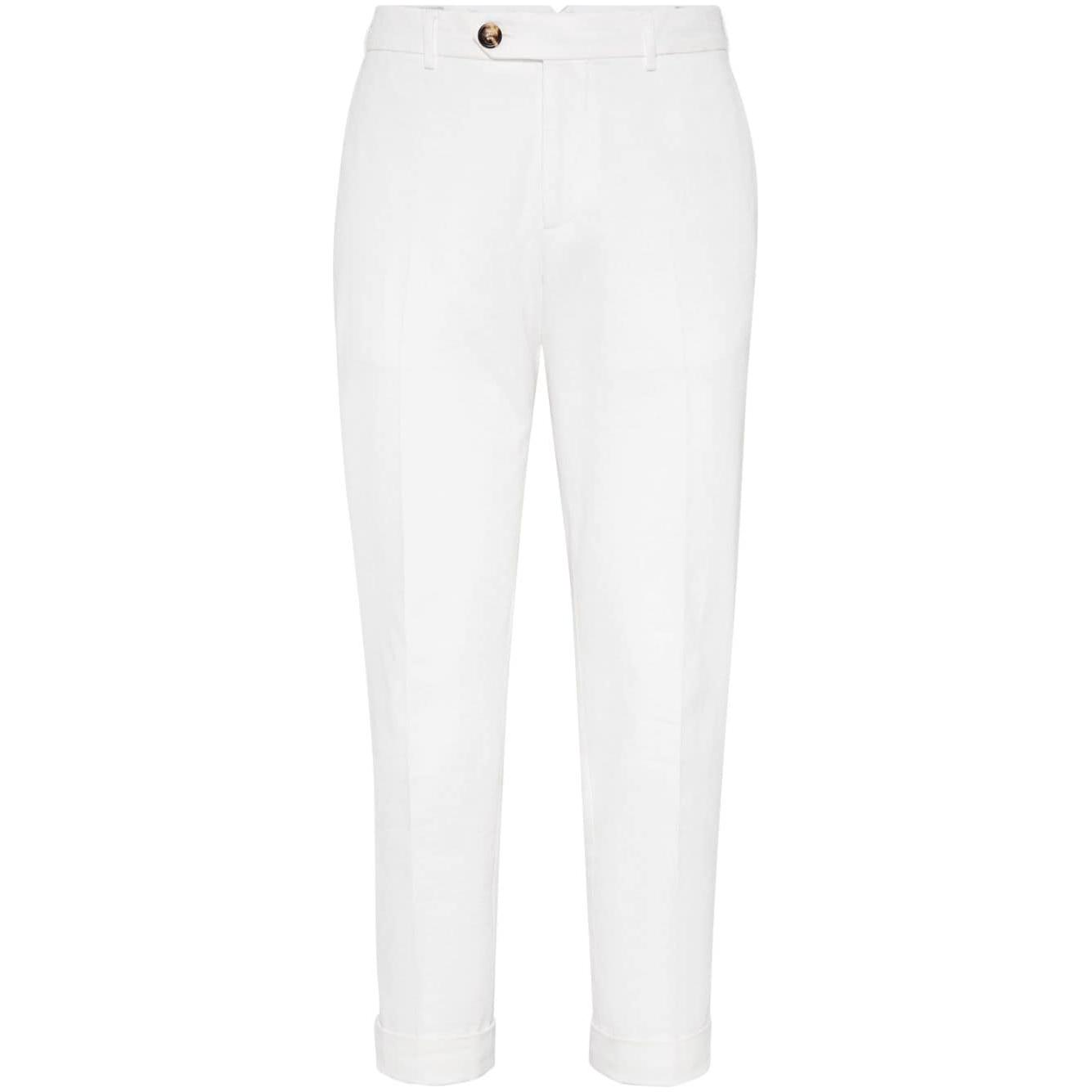 Brunello Cucinelli Trousers White Trousers Brunello Cucinelli