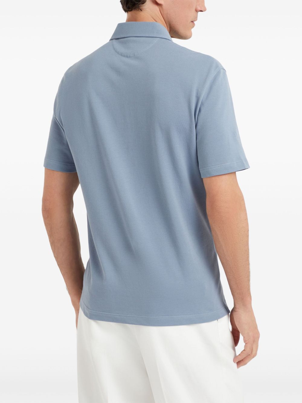 Brunello Cucinelli T-shirts and Polos Clear Blue Topwear Brunello Cucinelli