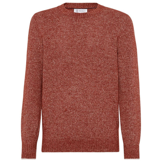 Brunello Cucinelli Sweaters Coral Red Topwear Brunello Cucinelli