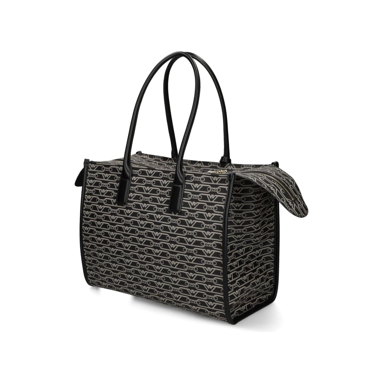 Emporio Armani  jacquard logo motif logo Bag Black Shopper Emporio Armani