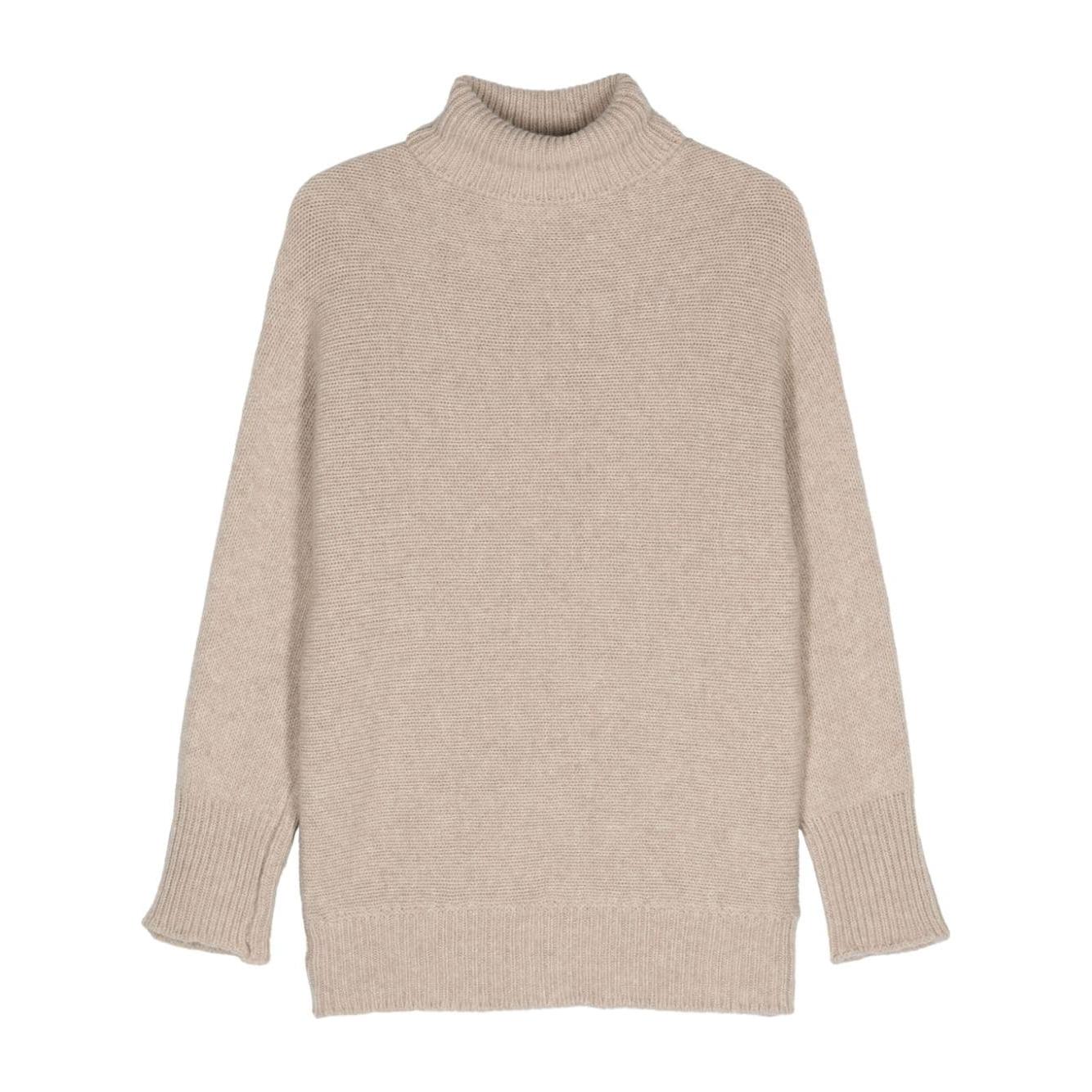 Alysi Alysi Sweaters Beige Topwear Alysi