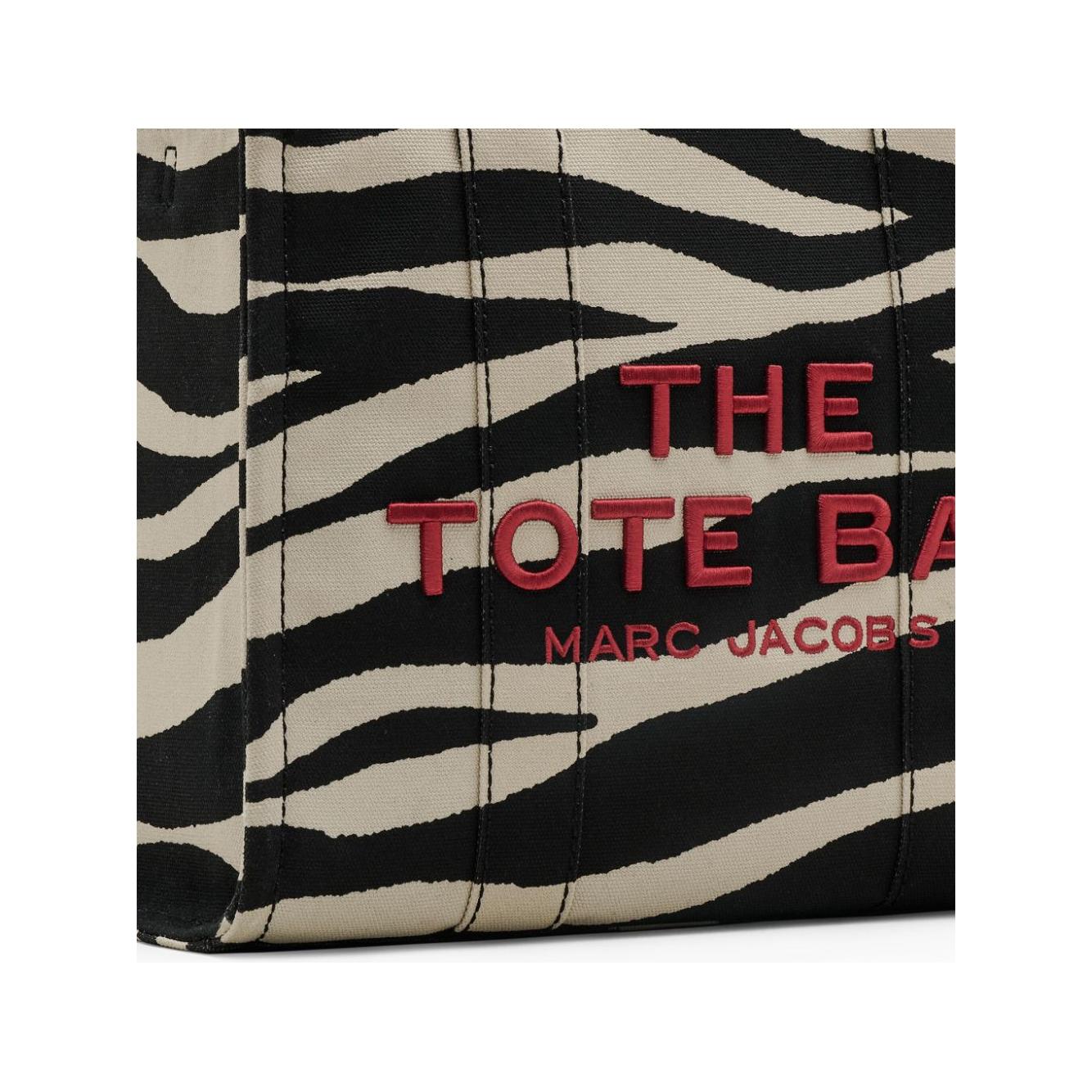 Marc Jacobs cotton canvas zebra print Bag Black Shopper Marc Jacobs