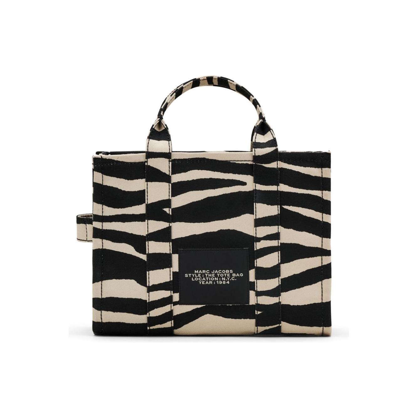 Marc Jacobs cotton canvas zebra print Bag Black Shopper Marc Jacobs