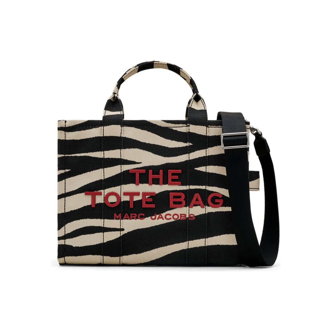 Marc Jacobs cotton canvas zebra print Bag Black Shopper Marc Jacobs