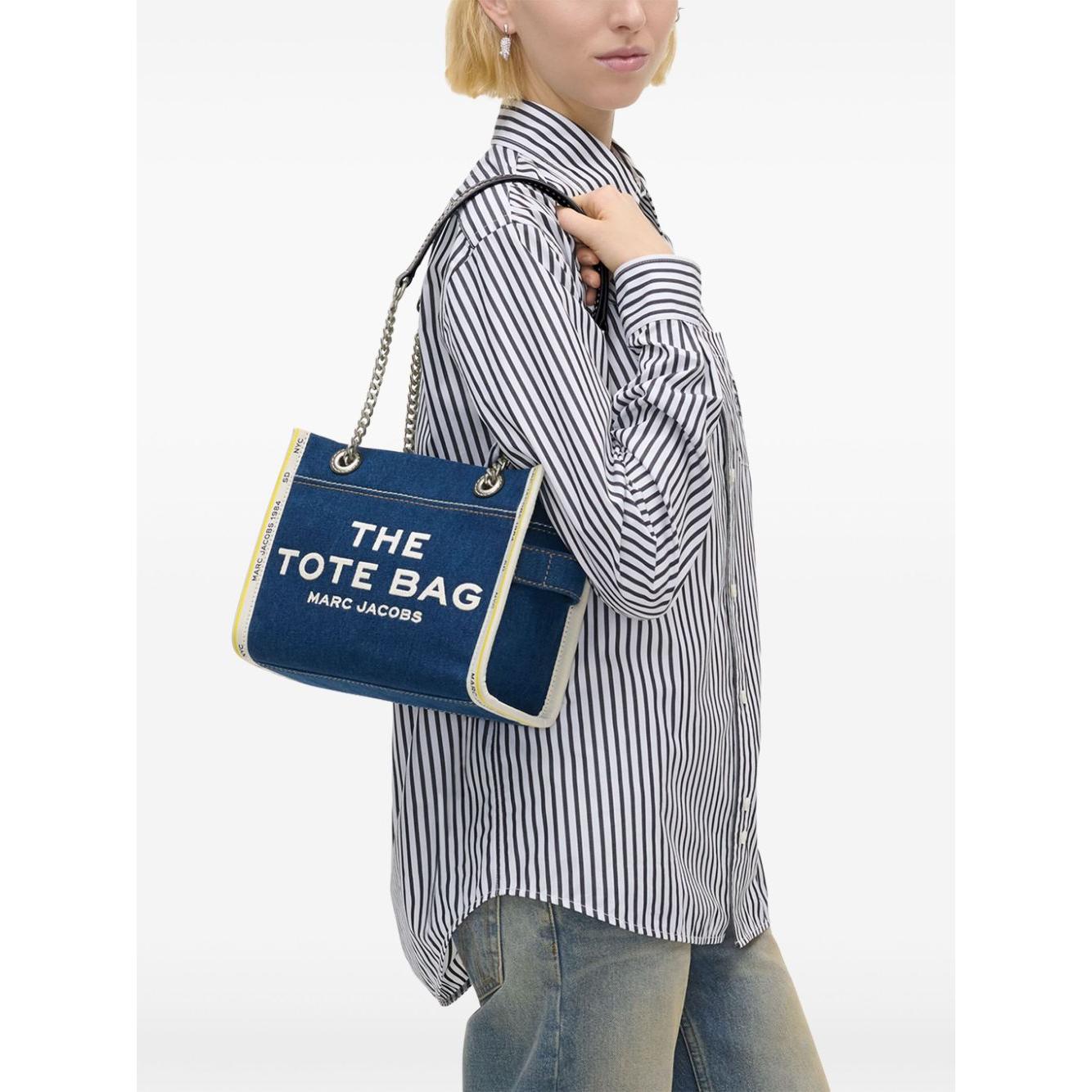 Marc Jacobs indigo blue cotton washed denim Bag Shopper Marc Jacobs