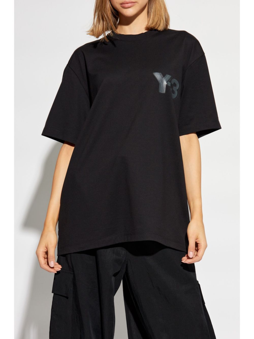 Y-3 T-shirts and Polos Black Topwear Y-3