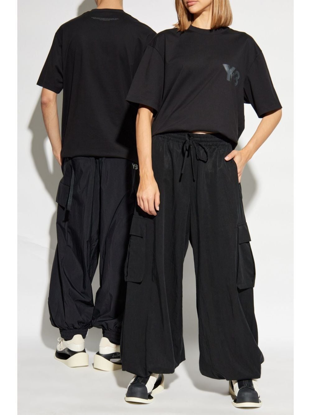 Y-3 T-shirts and Polos Black Topwear Y-3