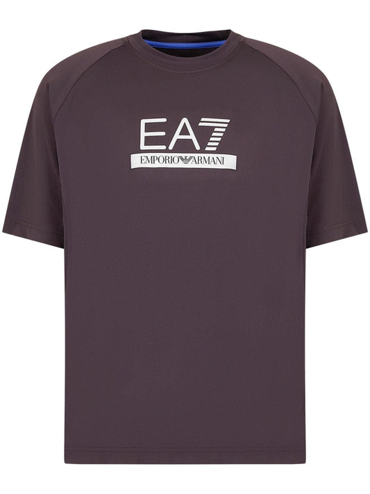 EA7 T-shirts and Polos Purple Topwear EA7