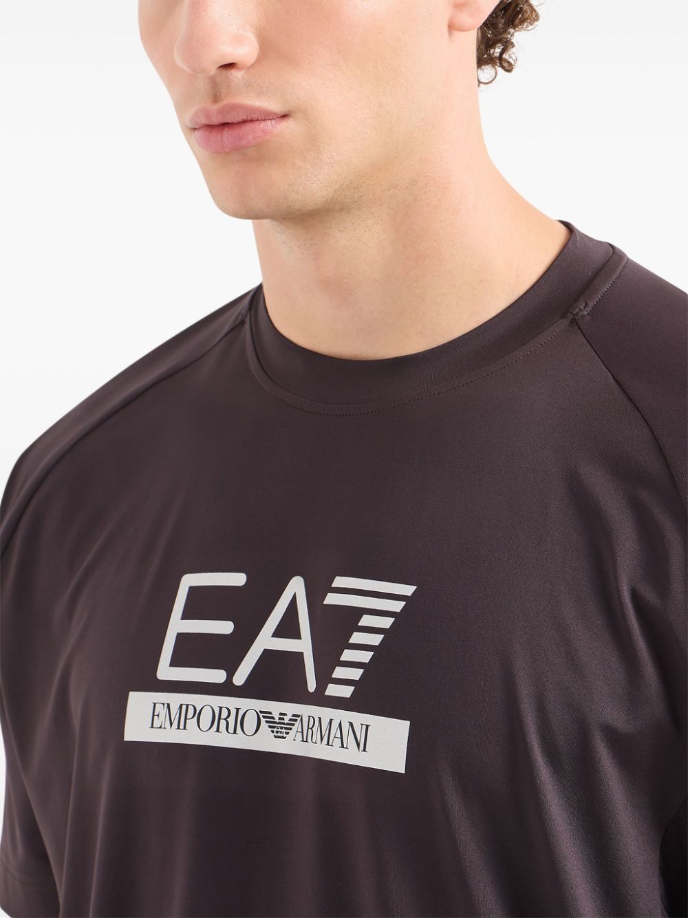 EA7 T-shirts and Polos Purple Topwear EA7