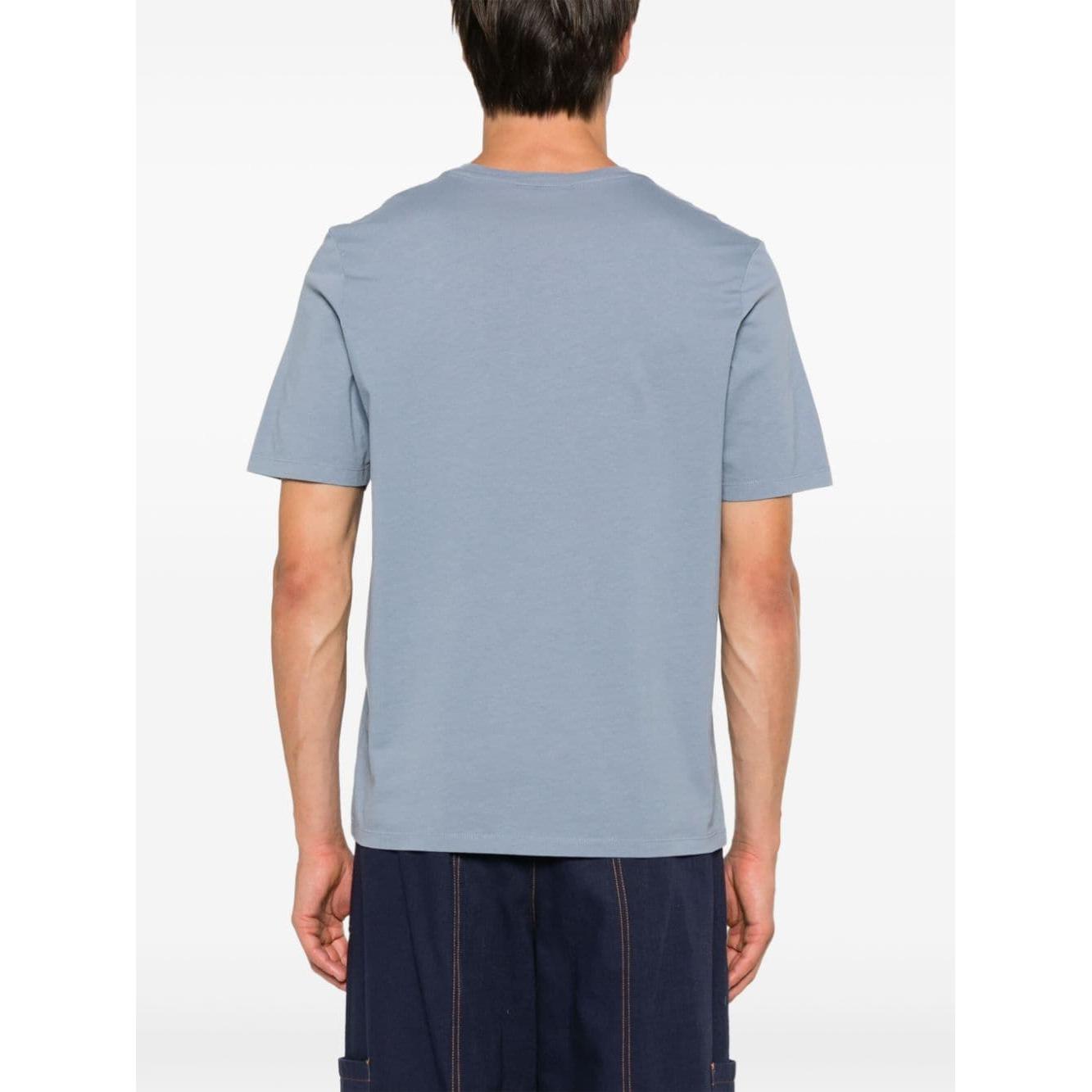 MAISON KITSUNE' T-shirts and Polos Clear Blue Topwear Maison Kitsune'