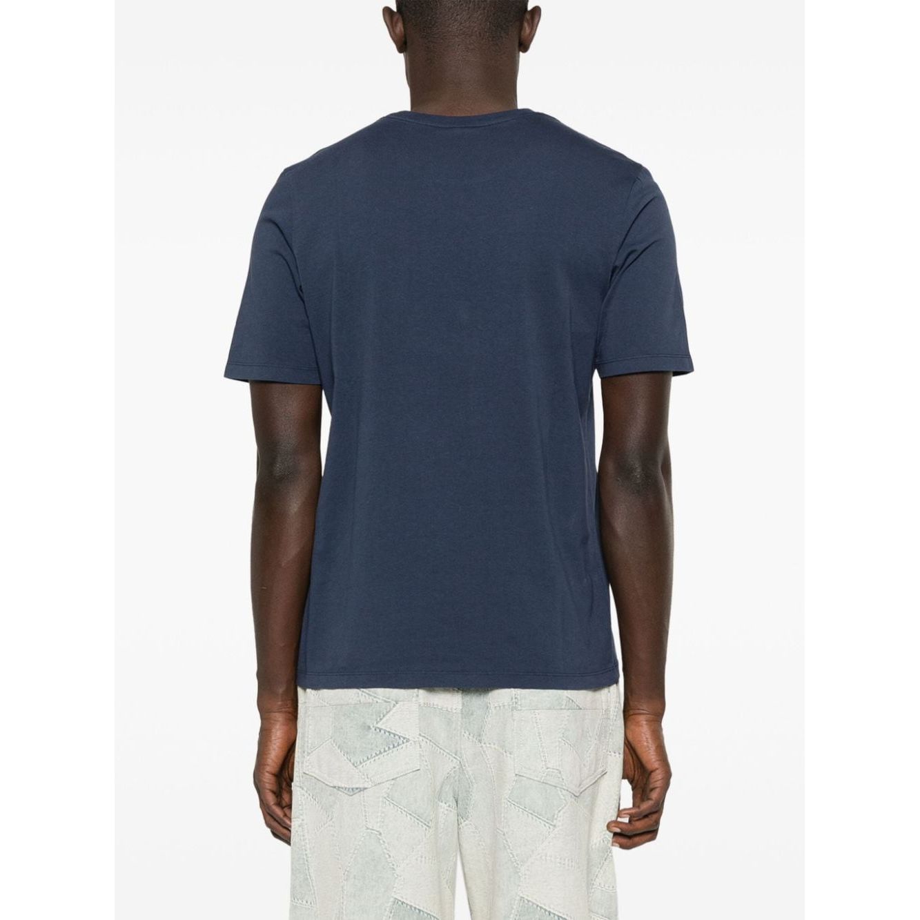 MAISON KITSUNE' T-shirts and Polos Blue Topwear Maison Kitsune'