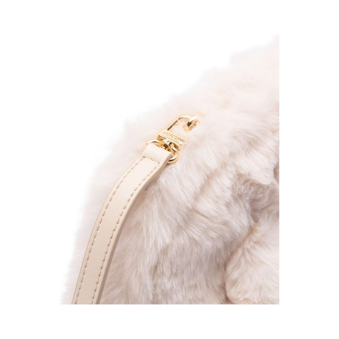 THEMOIRE' beige faux-fur design Clutch Bag Clutches Themoire'