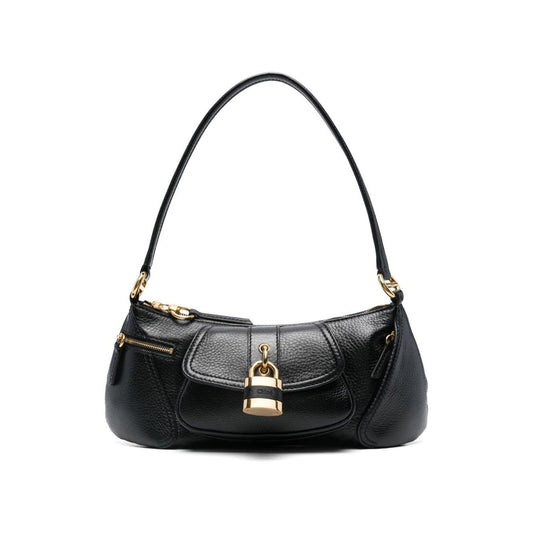 Chloè black calf leather pebbled texture Bag Black Shoulder Chloè