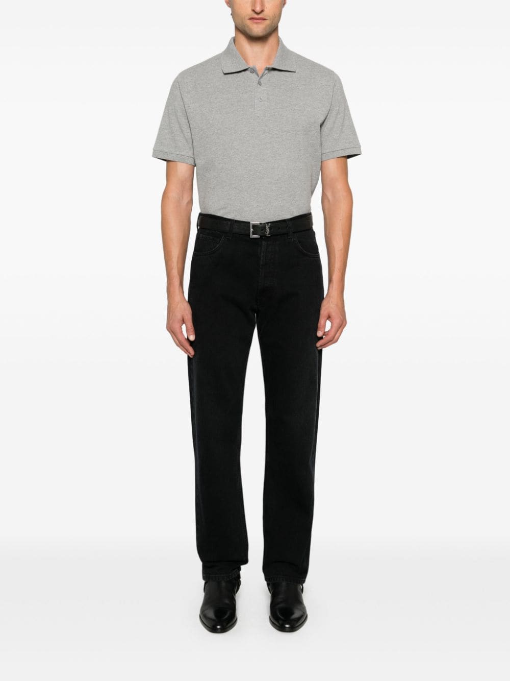 Saint Laurent  T-shirts and Polos Grey Topwear Saint Laurent