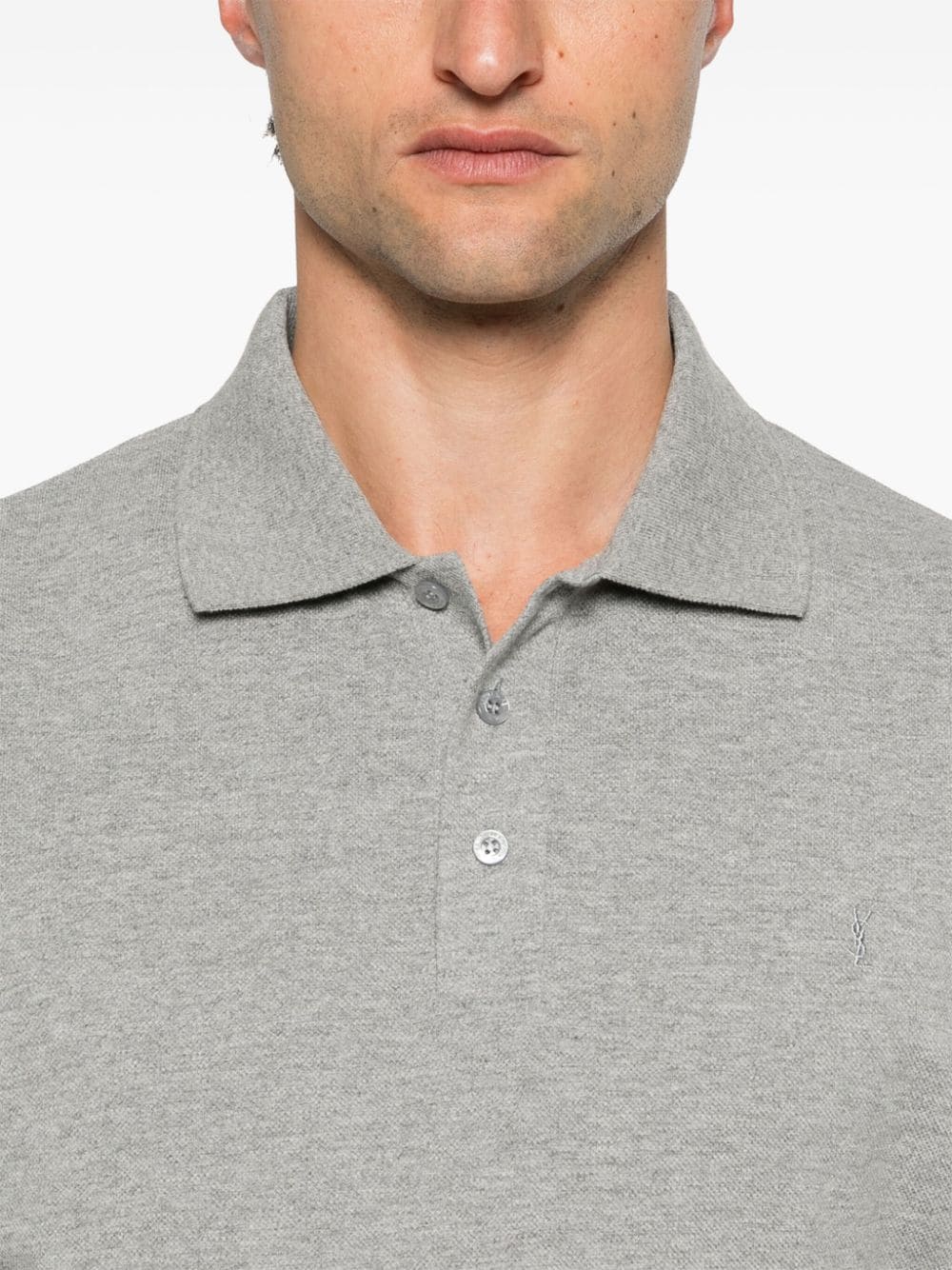 Saint Laurent  T-shirts and Polos Grey Topwear Saint Laurent