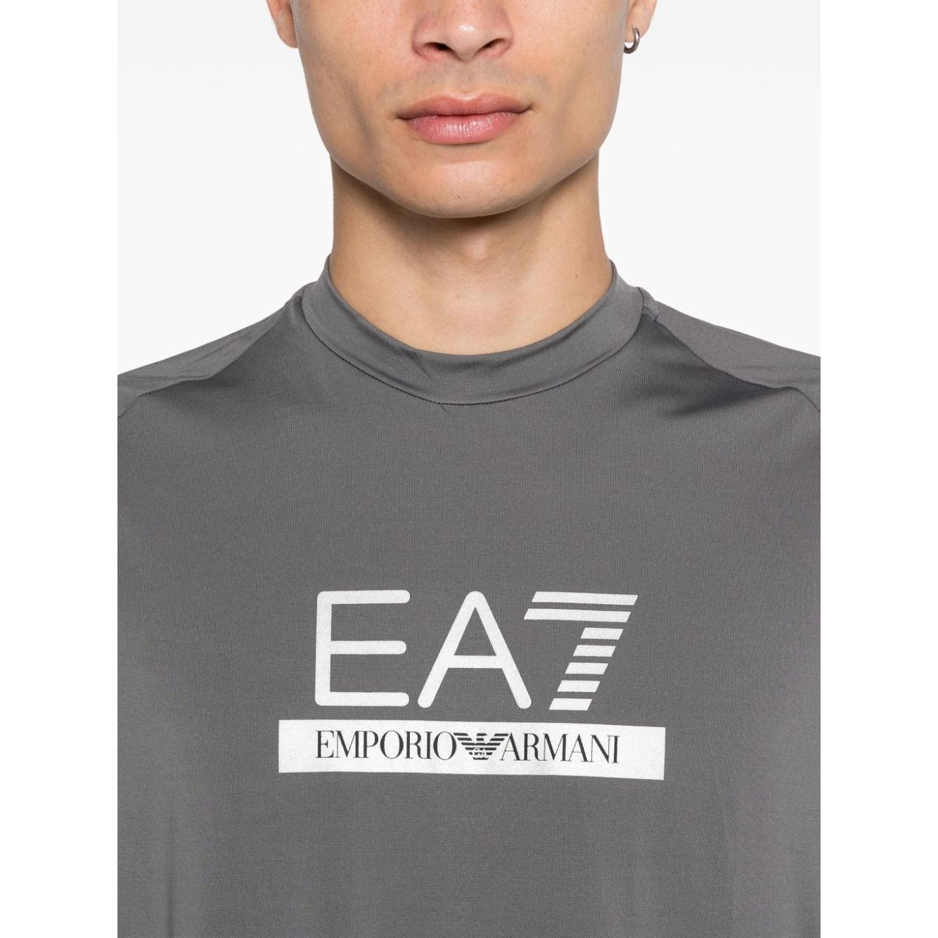 EA7 T-shirts and Polos Grey Topwear EA7