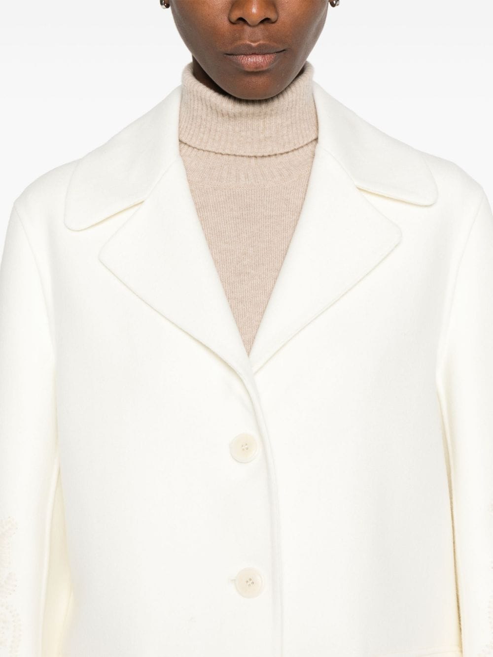 Ermanno Scervino Coats White Jackets Ermanno Scervino