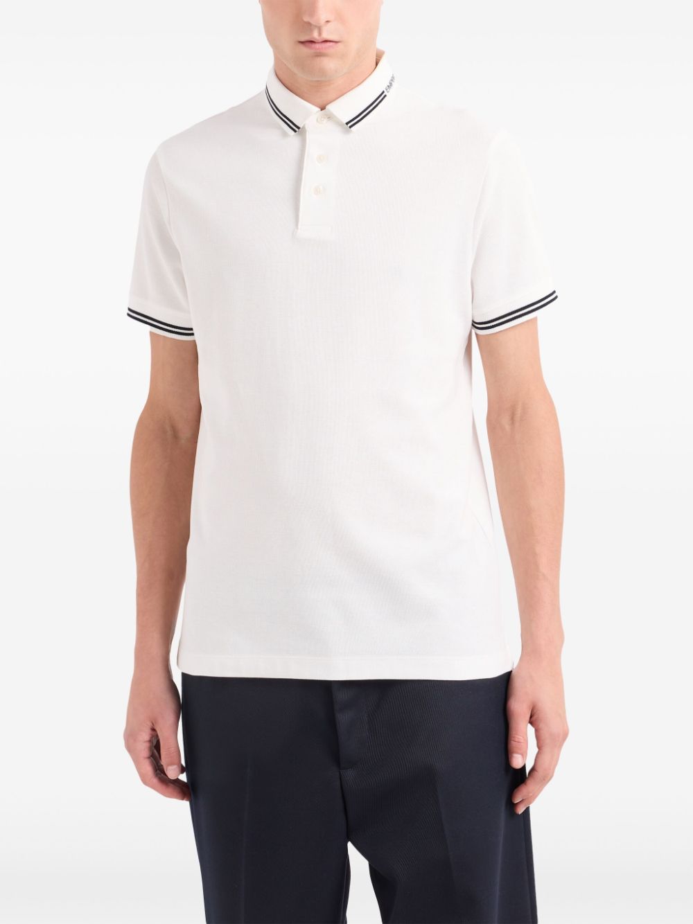 Emporio Armani T-shirts and Polos White Topwear Emporio Armani