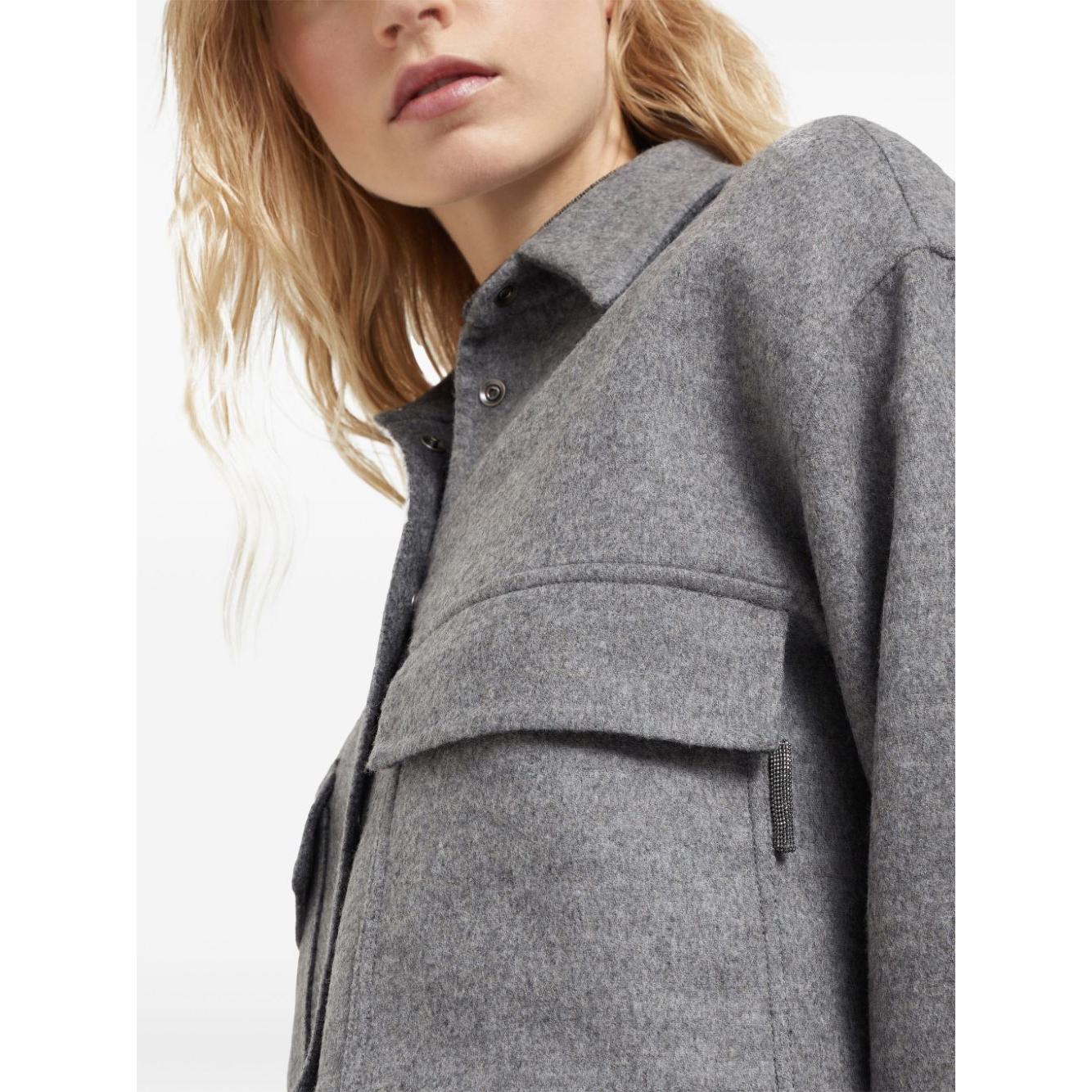 Brunello Cucinelli Jackets Grey Jackets Brunello Cucinelli