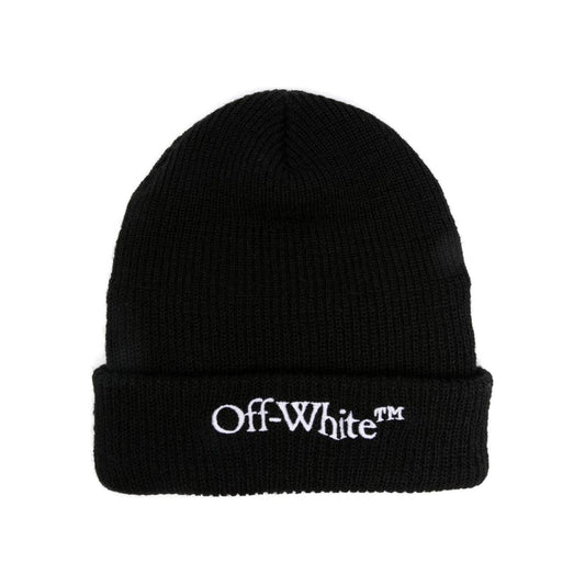 Off White Hats Black Scarves Hats & Gloves Off White