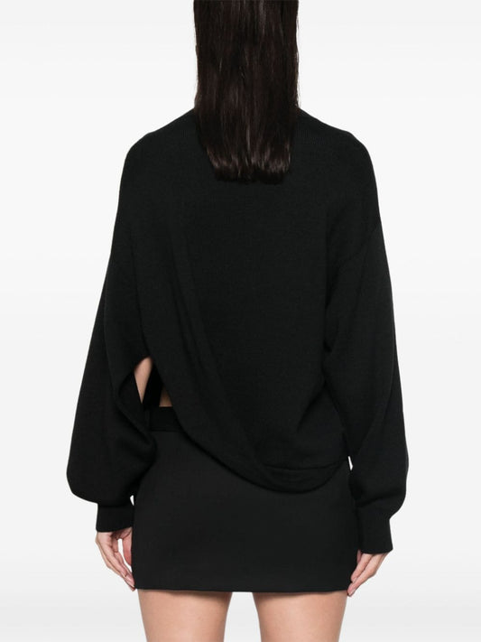 Alaia Sweaters Black Topwear Alaia