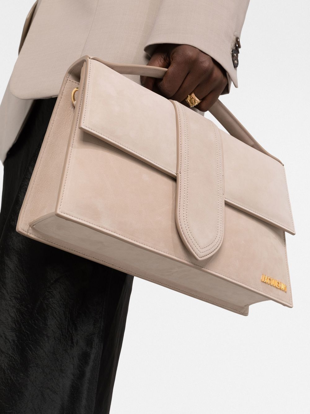 JACQUEMUS beige calf leather Bag Handbag JACQUEMUS