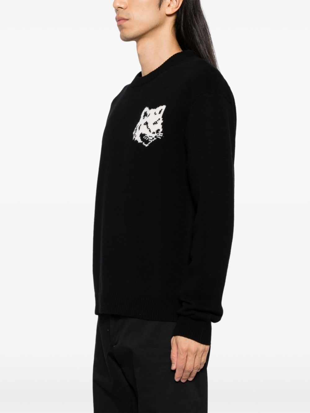 MAISON KITSUNE' Sweaters Black Topwear Maison Kitsune'