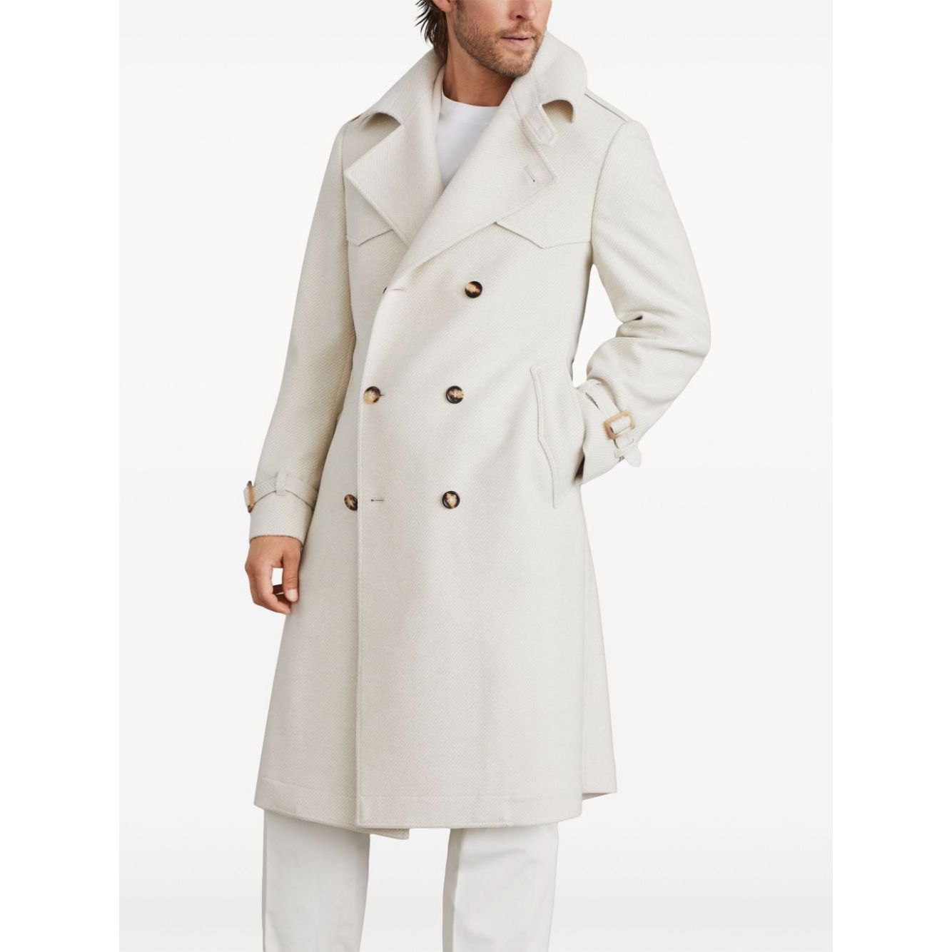 Brunello Cucinelli Coats Cream Jackets Brunello Cucinelli