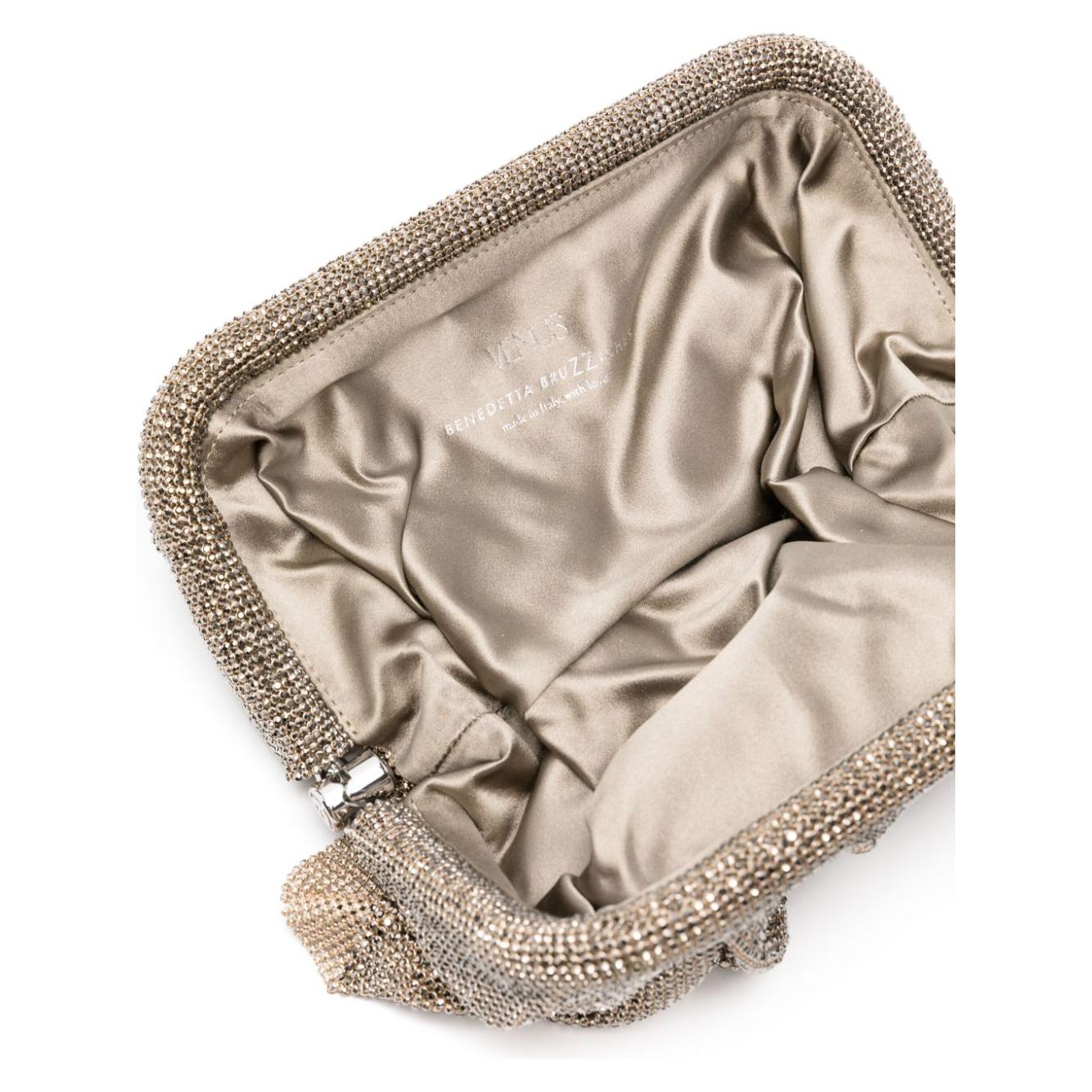 Benedetta Bruzziches brown glass crystal embellishment clutch Clutches Benedetta Bruzziches