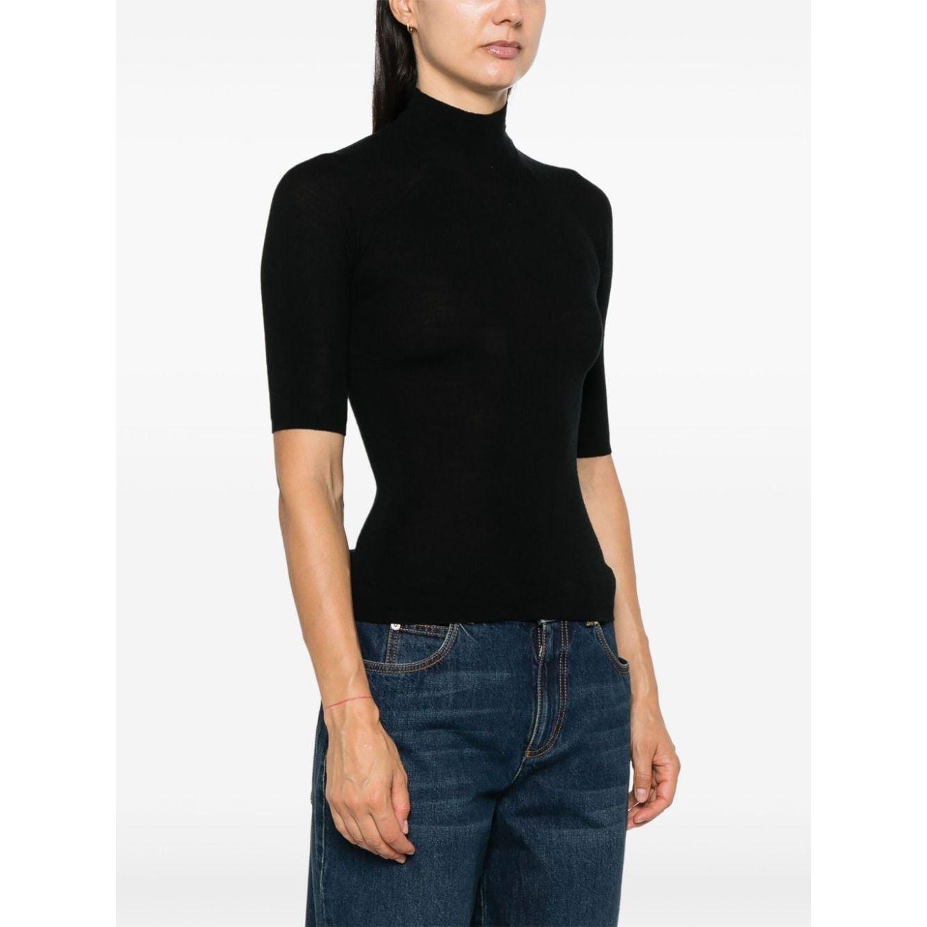 Majestic Sweaters Black Topwear Majestic