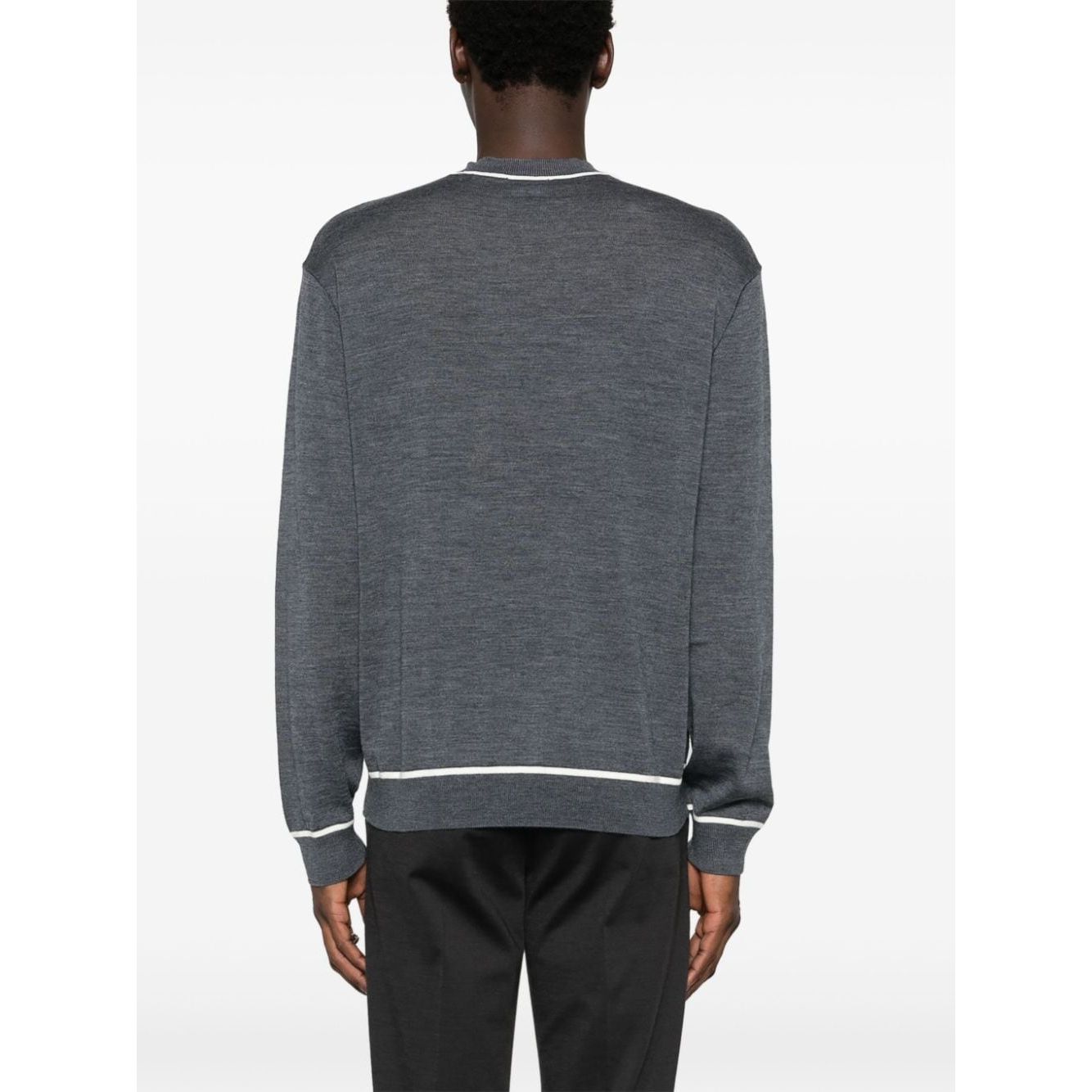 Emporio Armani Sweaters Grey Topwear Emporio Armani