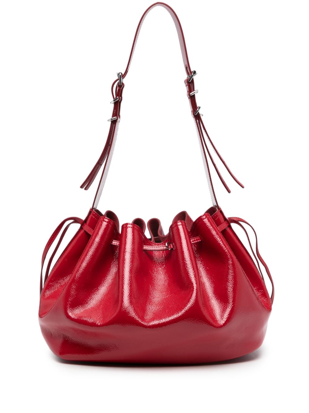 Givenchy Red Calf Leather Patent Pumpkin Shoulder Bag Shoulder Givenchy