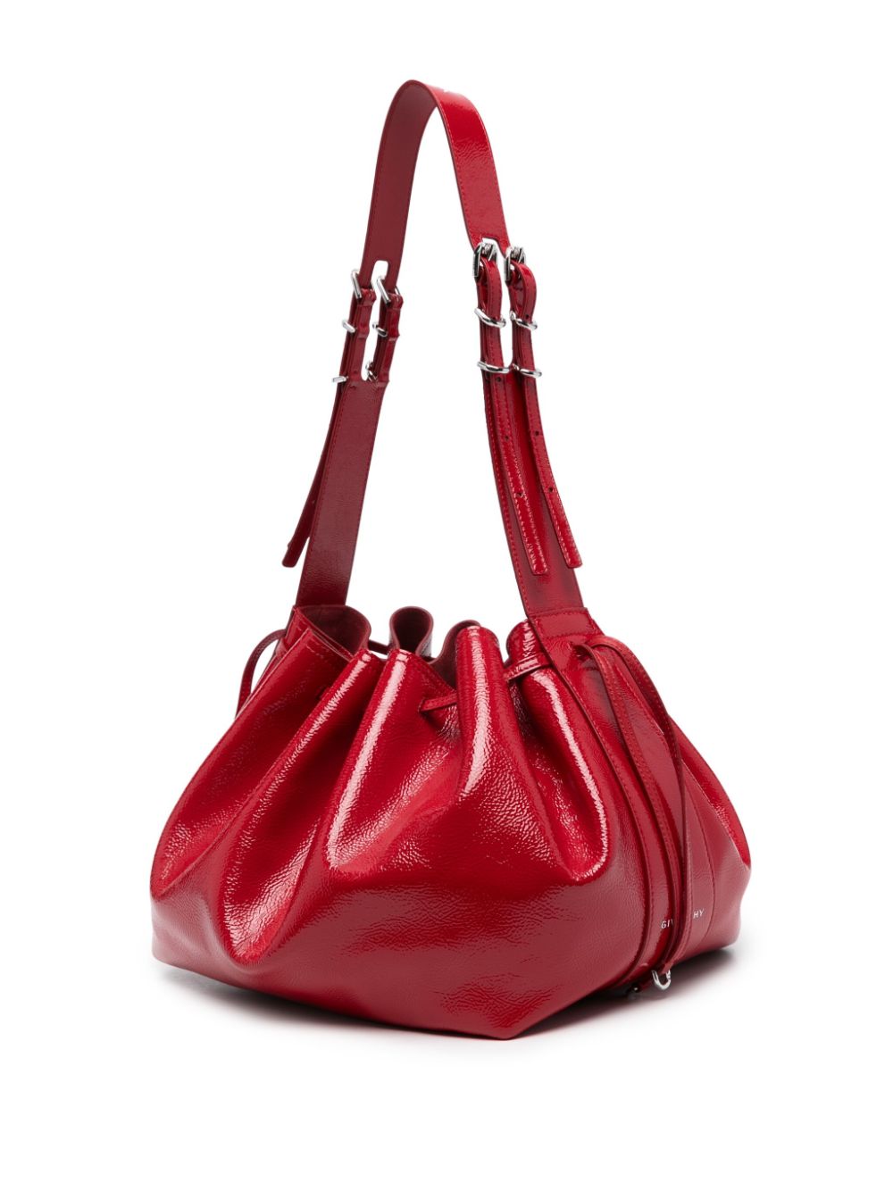 Givenchy Red Calf Leather Patent Pumpkin Shoulder Bag Shoulder Givenchy