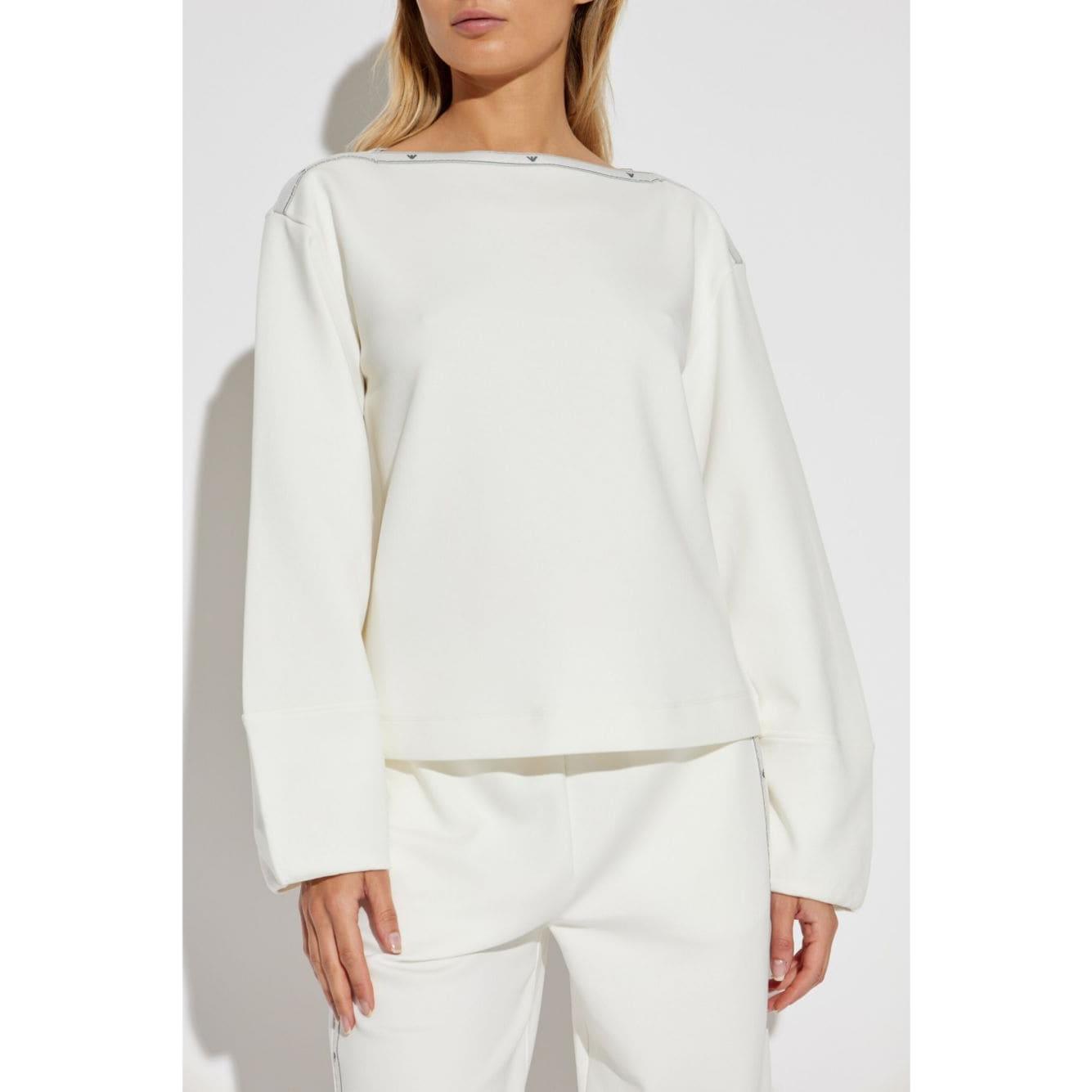 Emporio Armani Sweaters White Topwear Emporio Armani