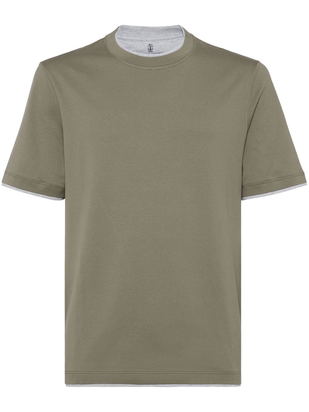 Brunello Cucinelli T-shirts and Polos Green Topwear Brunello Cucinelli