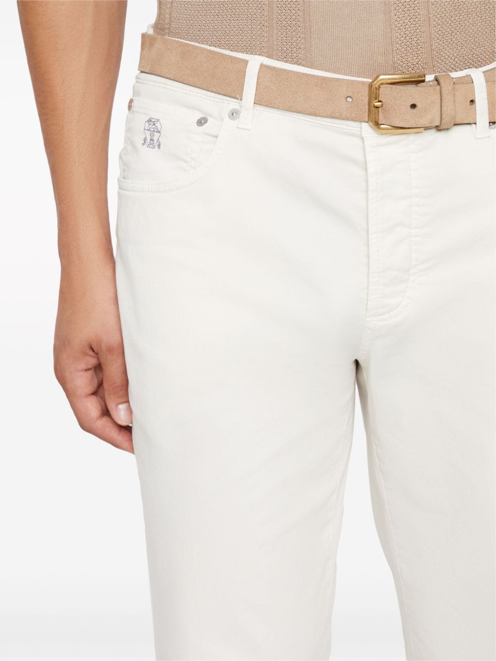 Brunello Cucinelli Trousers White Trousers Brunello Cucinelli